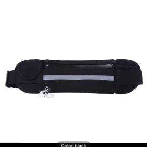🆓Black Running Belt with Water Bottle Holder